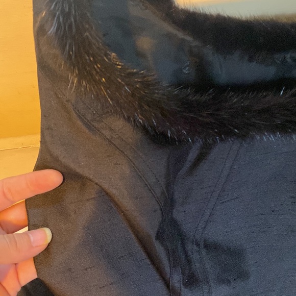 Vintage Designer ESCADA Silk and Fur Suit - Picture 2 of 5